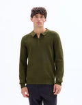 Kaki Crew Neck Jumper - Celio Lebanon