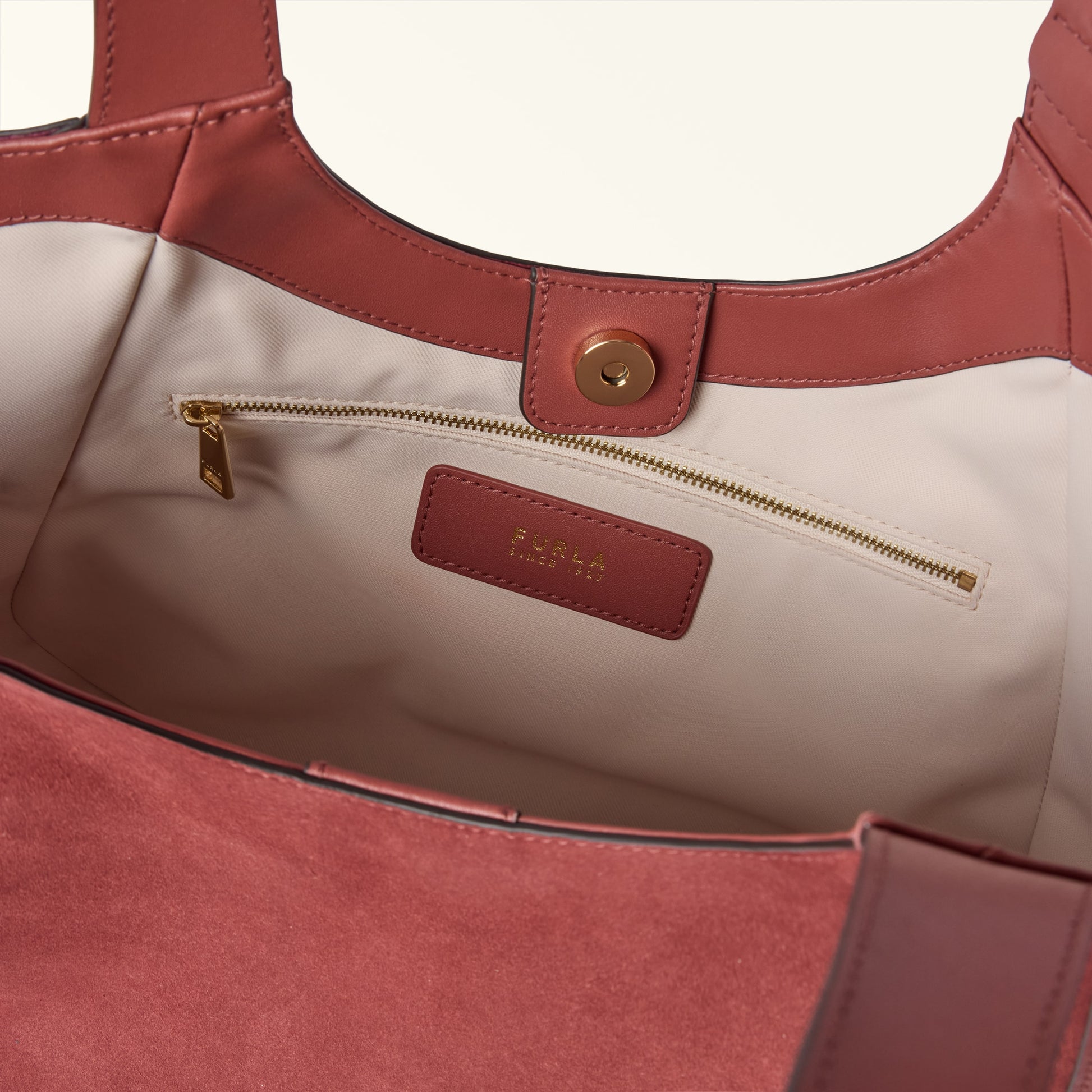 Furla Dora M Tote in Red - Bags 