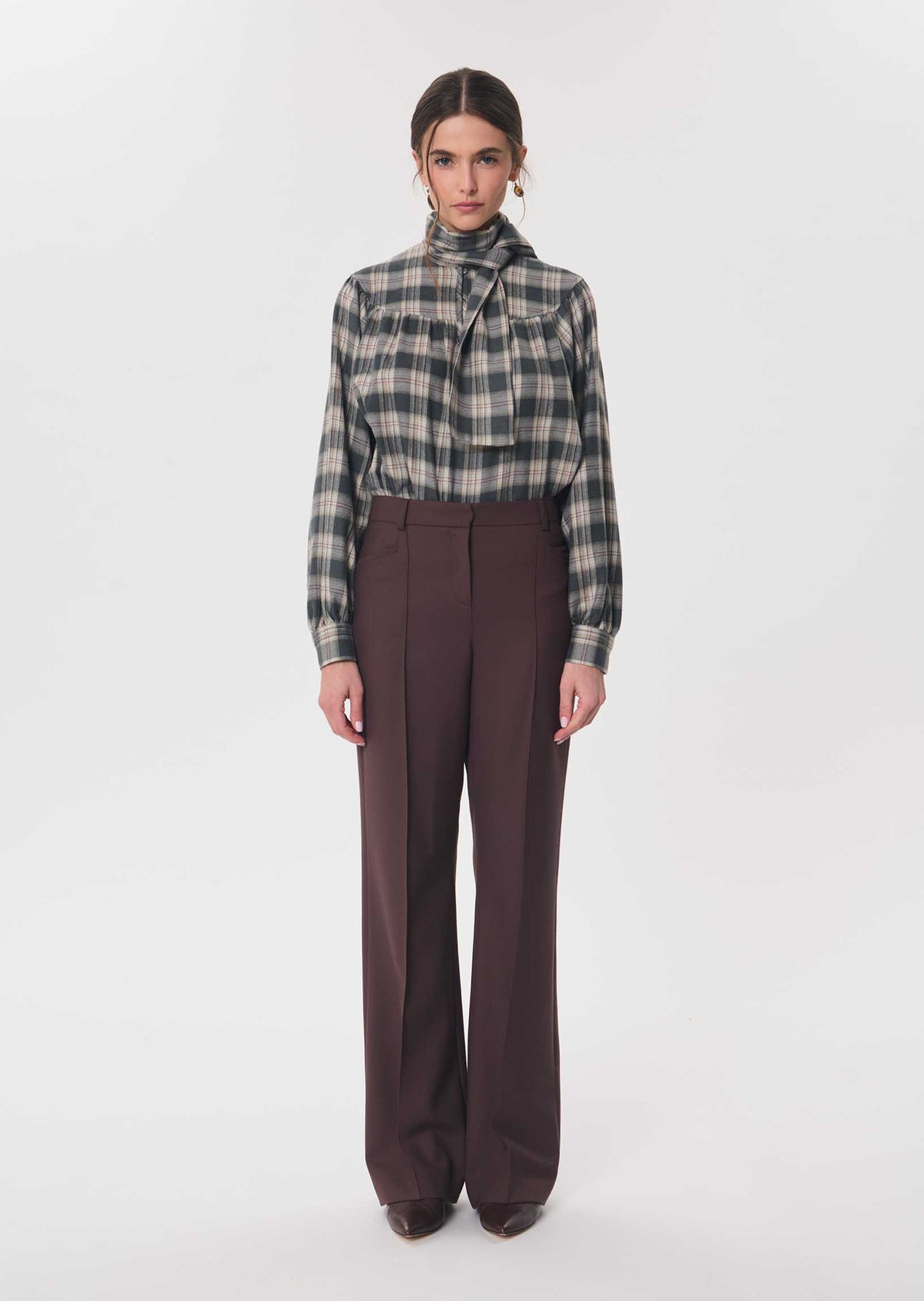 Premier trousers in brown by Tara Jarmon