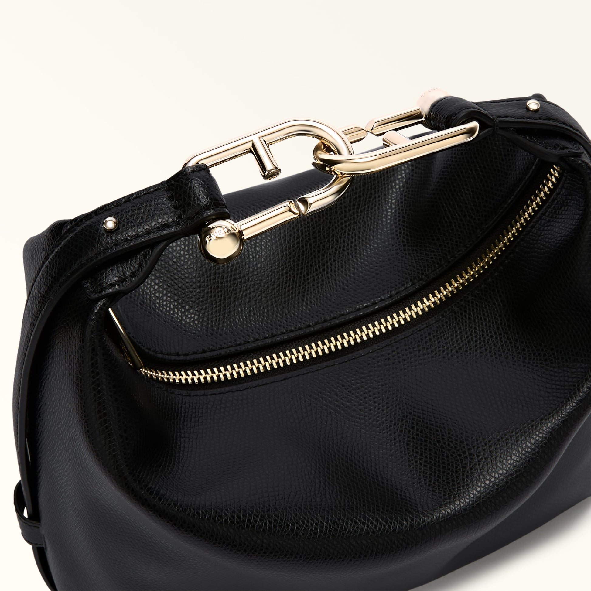 Furla Tonie Mini Hobo Bag In Leather