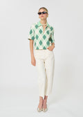 top ecru with patterns