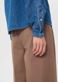 Chloe shirt in denim blue cotton by Tara Jarmon