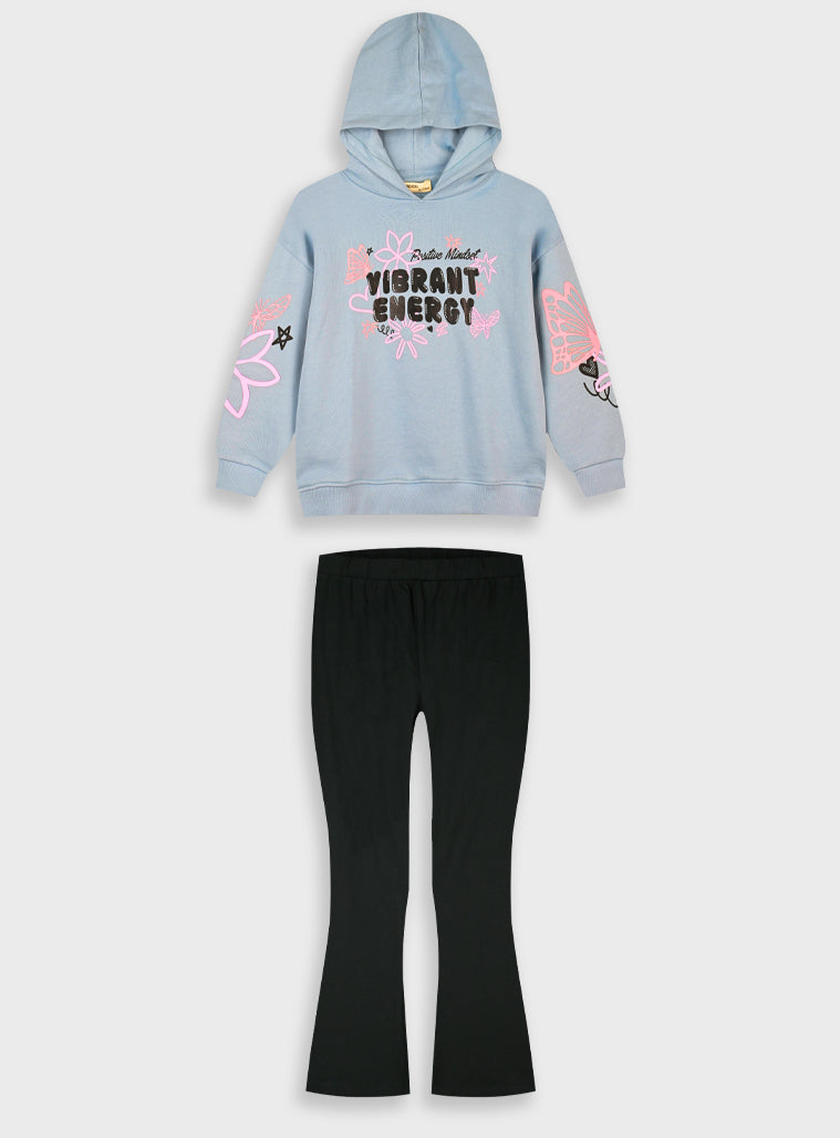 Cotton Girl Set - Black