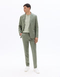 Slim-fit 100% Linen Suit Pants Celio