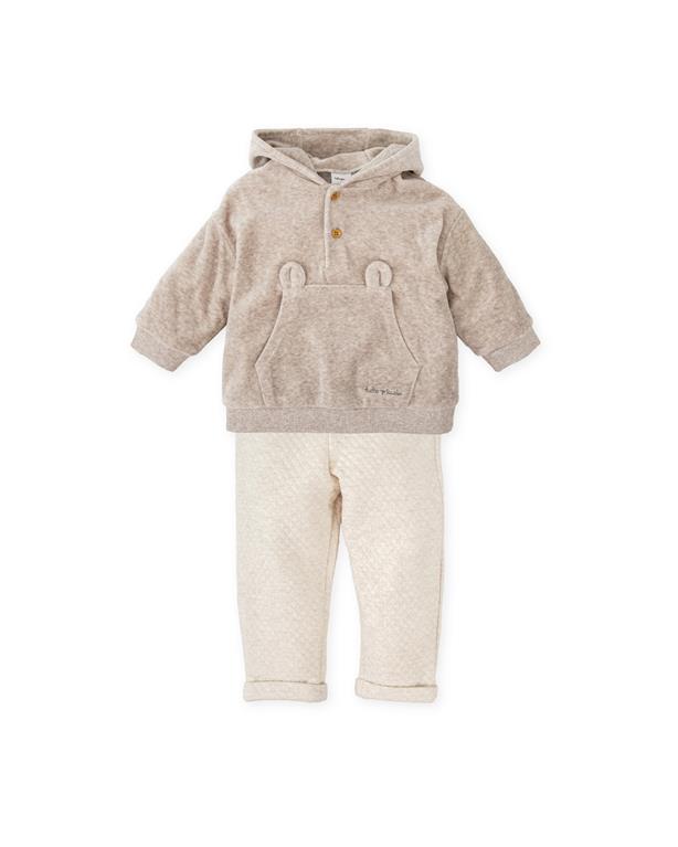 Taupe Set Top & Bottom for Kids