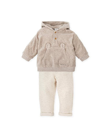 Taupe Set Top & Bottom for Kids