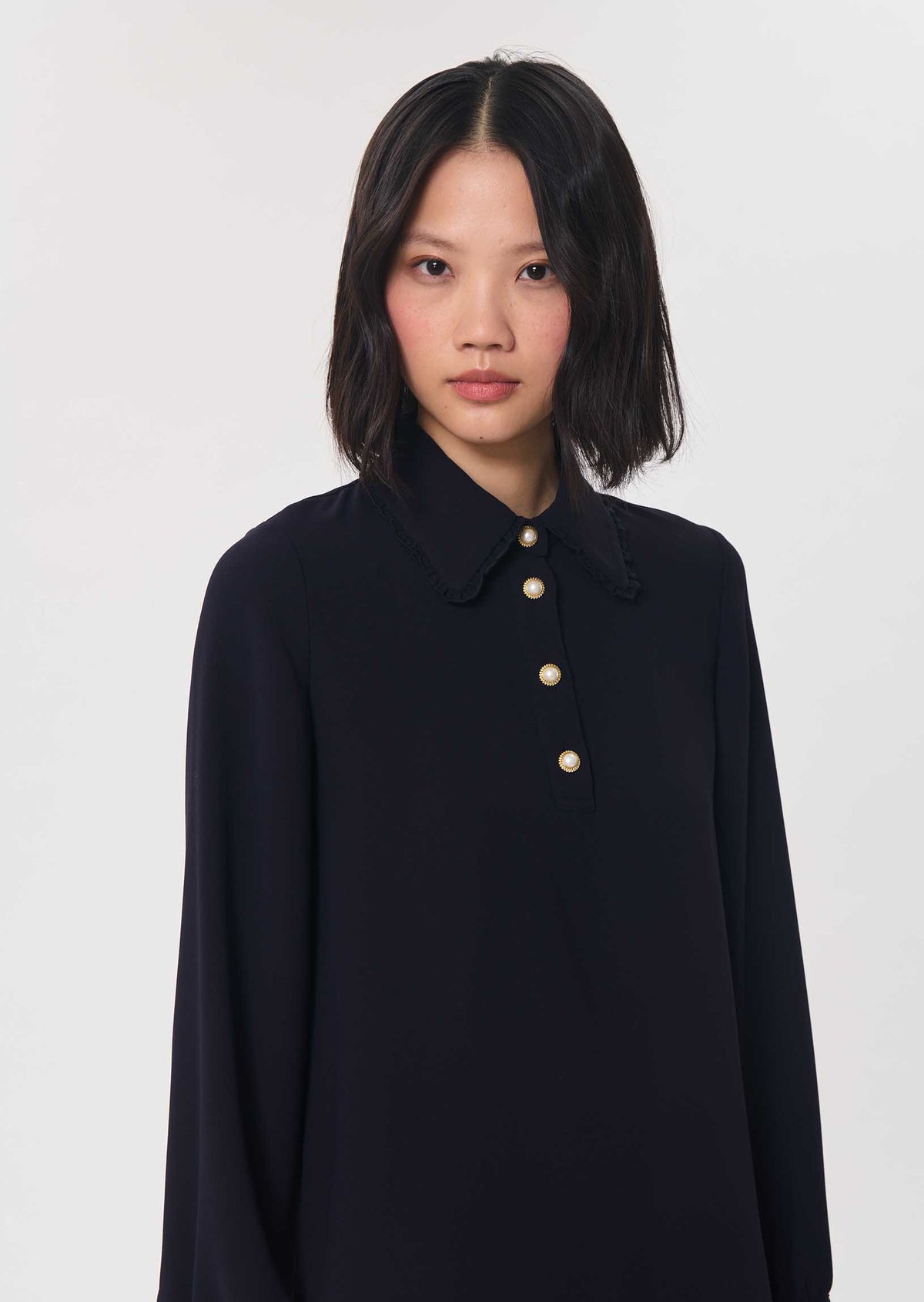 Tessy top in navy by Tara Jarmon