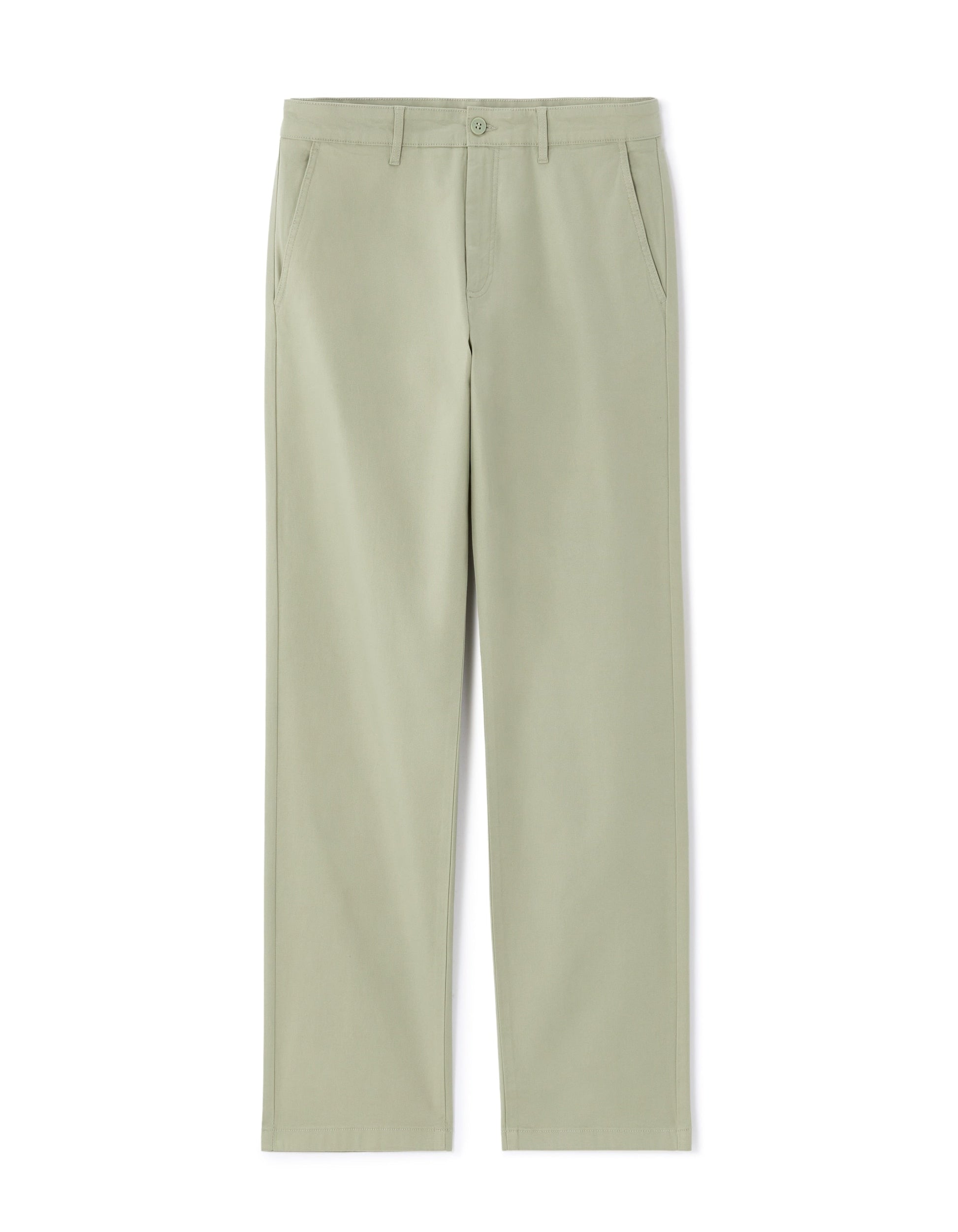 Straight Fit Stretch Cotton Chino Pants - Regular Length Celio