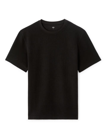 Celio Boxy Crew Neck Knit T-shirt - Black