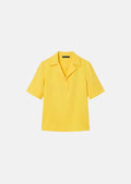 Tony yellow in fluid crepe