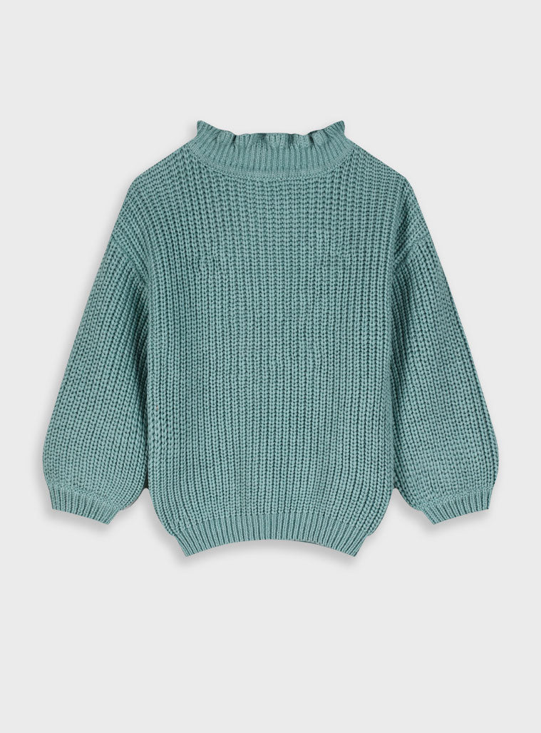 Children's Green Blouse Knitwear For Girl