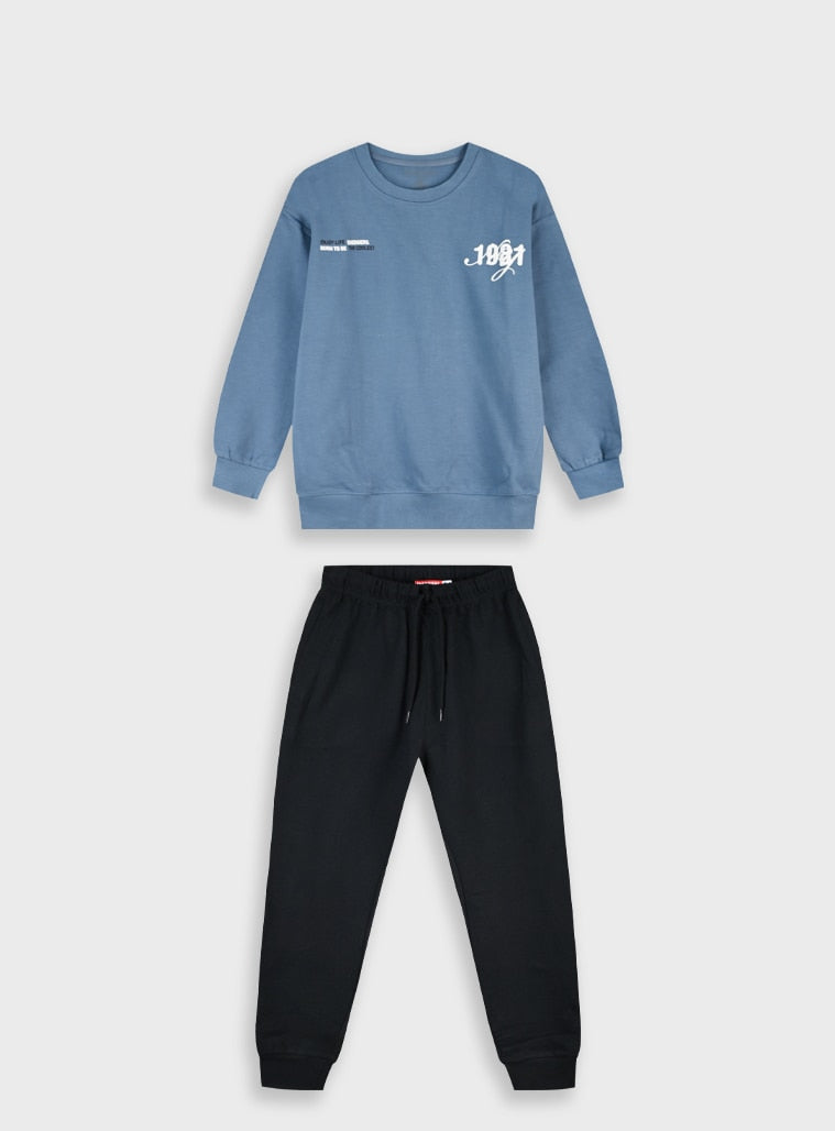 Black Tracksuit(Blouse,Pants) for Boys