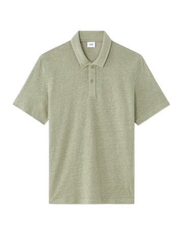 Celio Regular Fit 100% Linen Polo Shirt - Green