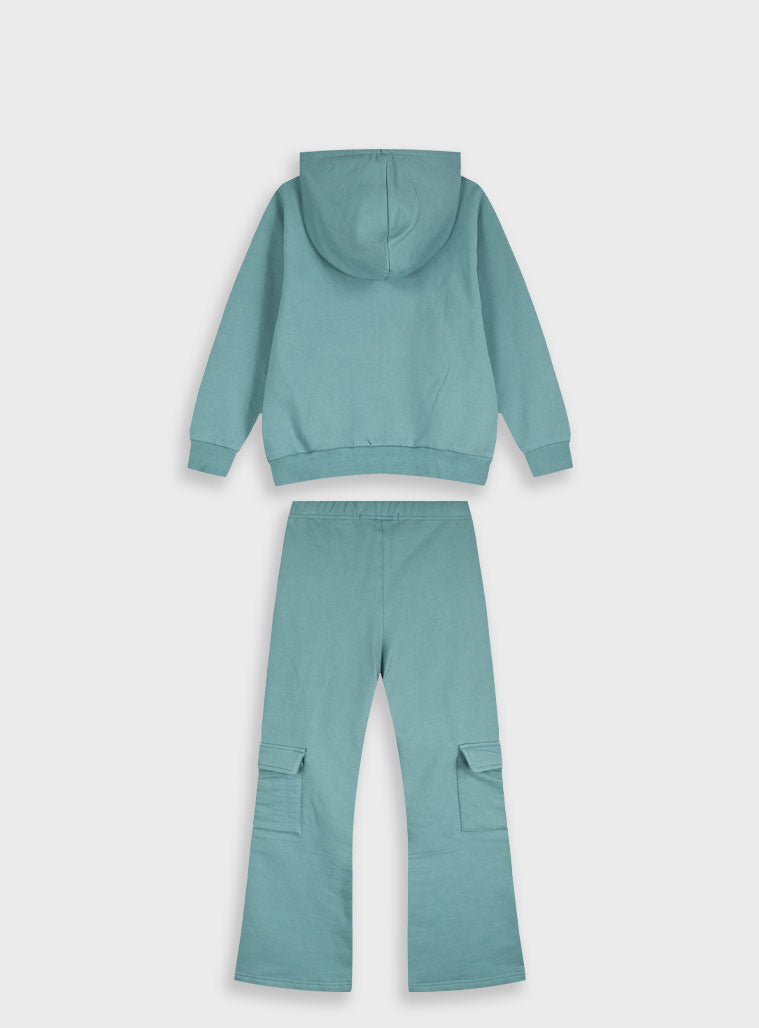 Children's Green Tracksuit(Blouse,Trousers) For Girl Energiers