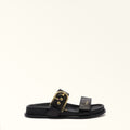 Furla Solea Sandal T.10 in Black - Shoes 