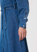 Rodeo dress in denim blue cotton by Tara Jarmon