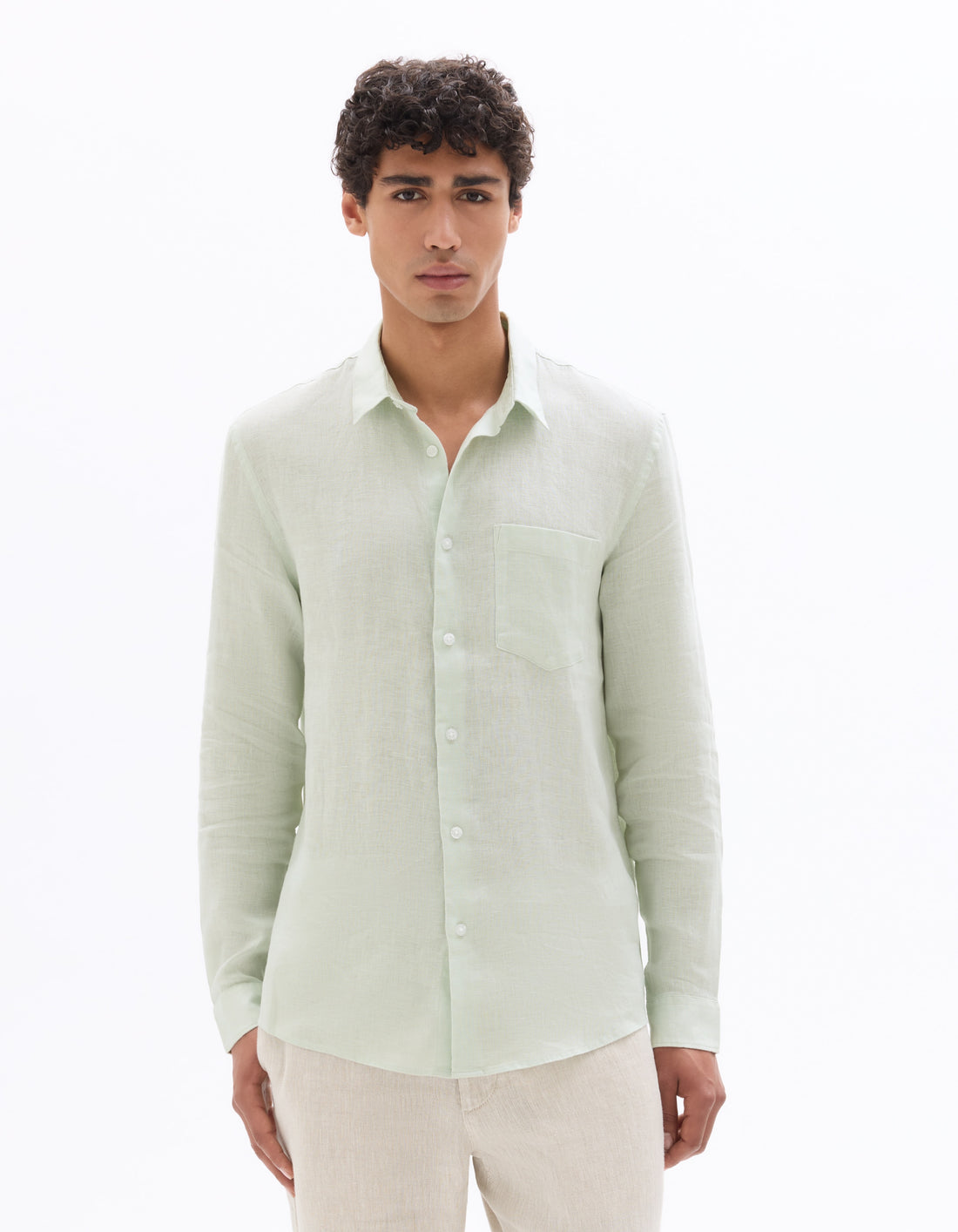 Regular Fit 100% Linen Shirt