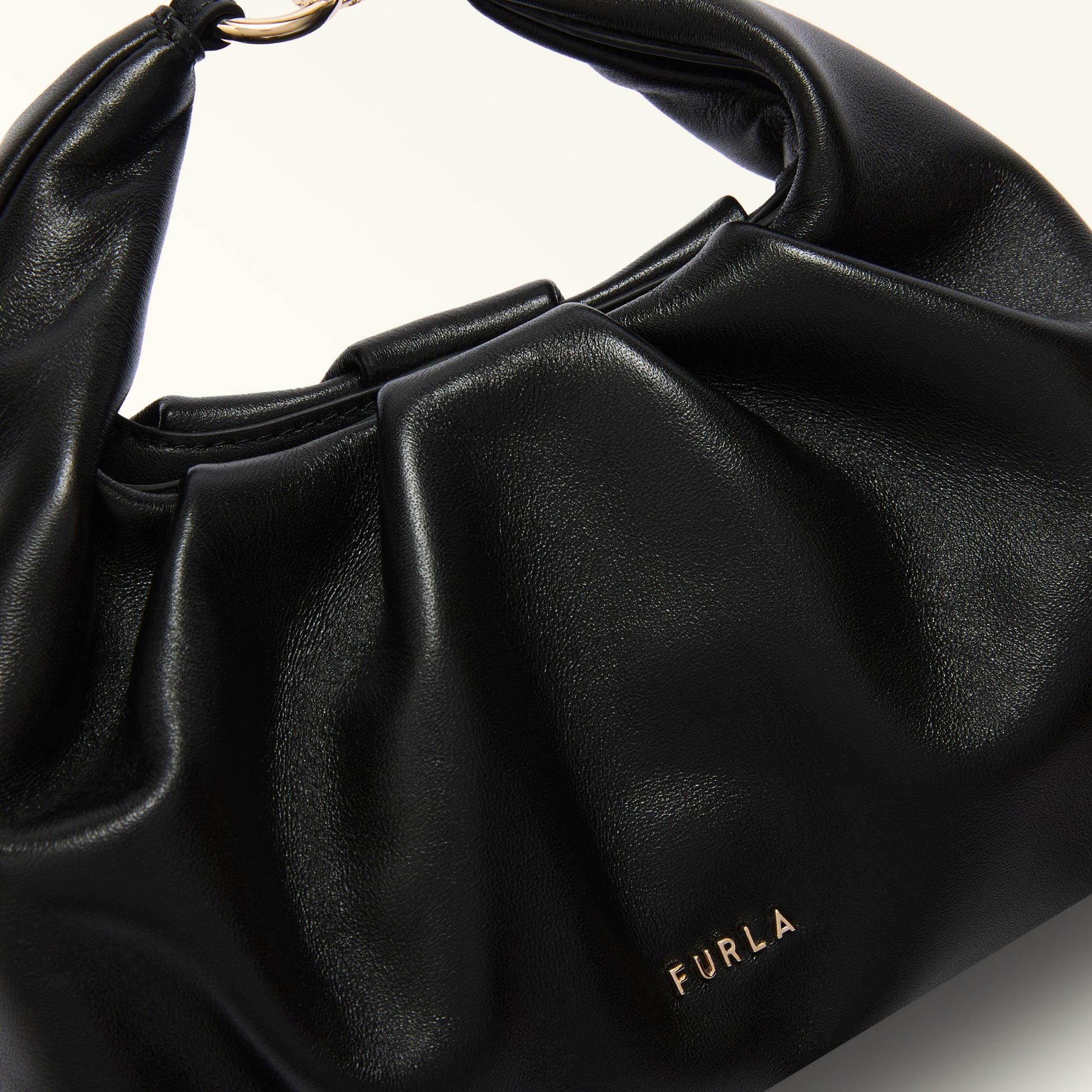 Furla Delia Mini Shoulder in Black - Bags 