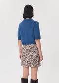 Genny cardigan in denim blue wool by Tara Jarmon