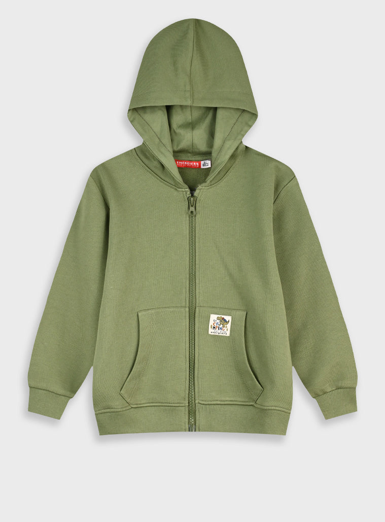 Cotton Boy Cardigan - Khaki