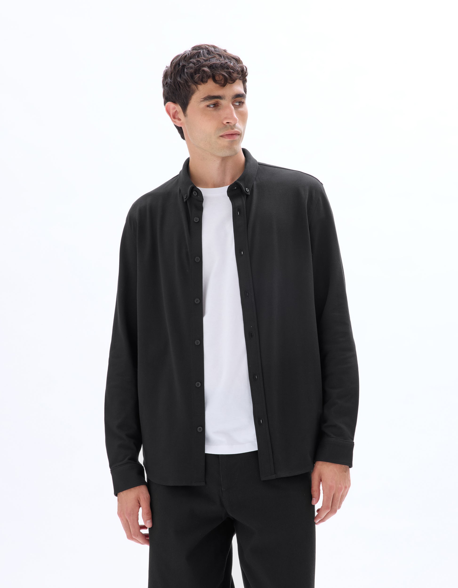 Black Long Sleeves Shirt - Celio Lebanon