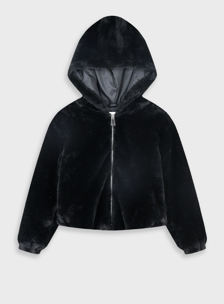 Girl Fake Fur - Black