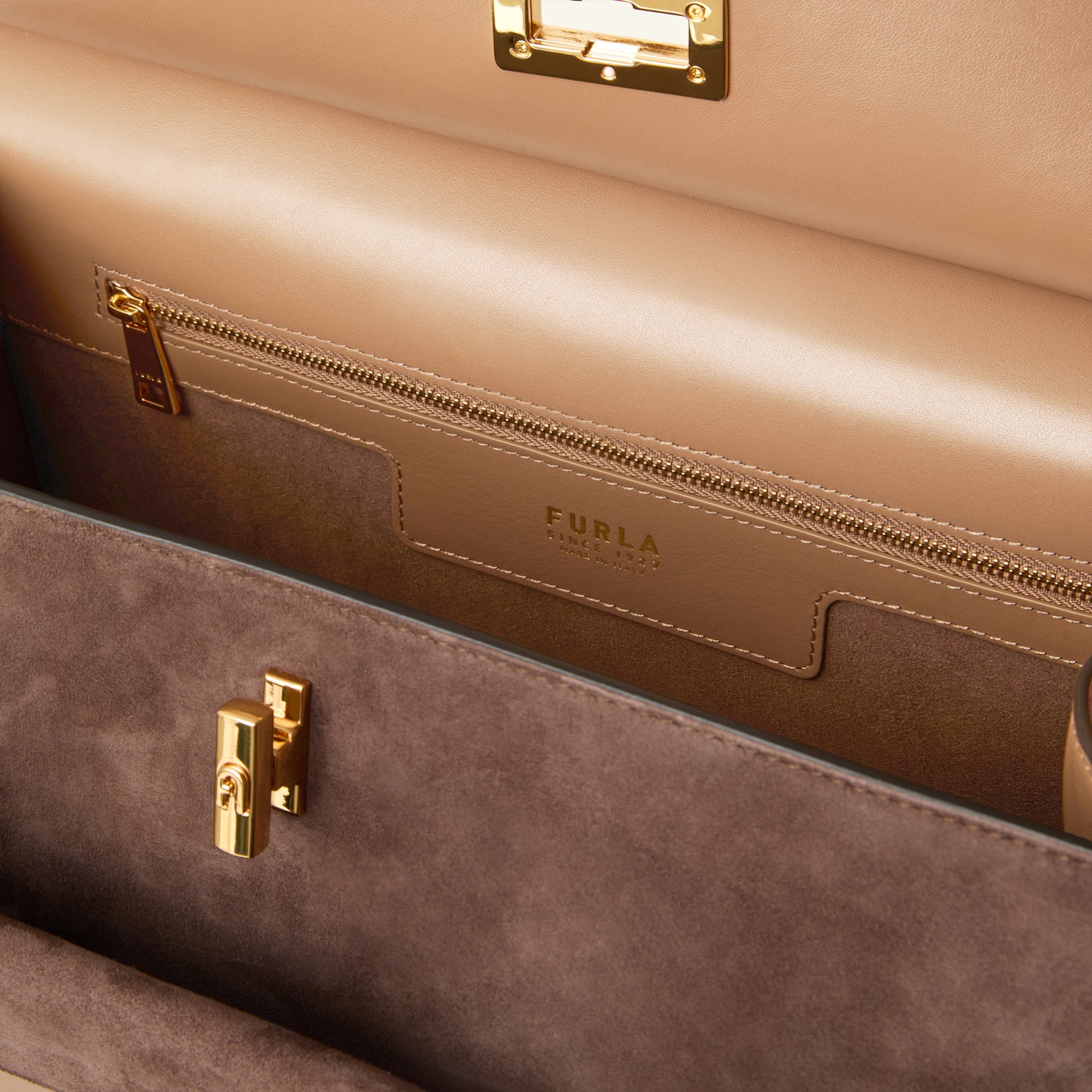 Furla Greta L Tote in Brown - Bags 