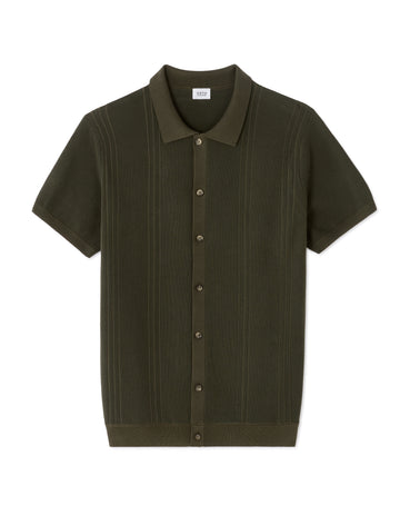 Kaki Short Sleeves Shirt - Celio Lebanon
