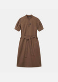 Rick dress in camel cotton by Tara Jarmon