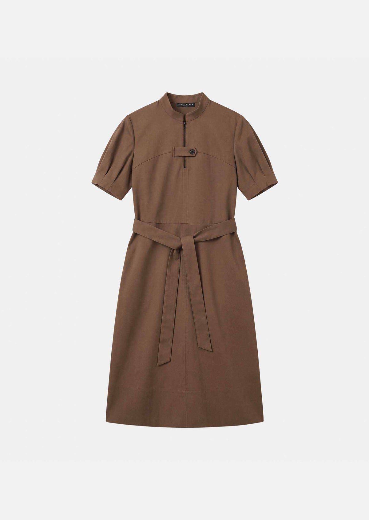 Rick dress in camel cotton by Tara Jarmon