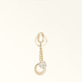 Furla Crystal Keyring Flower in White - Charms 
