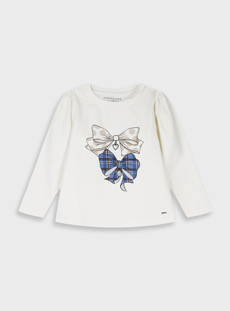 Children's Offwhite Blouse For Girl