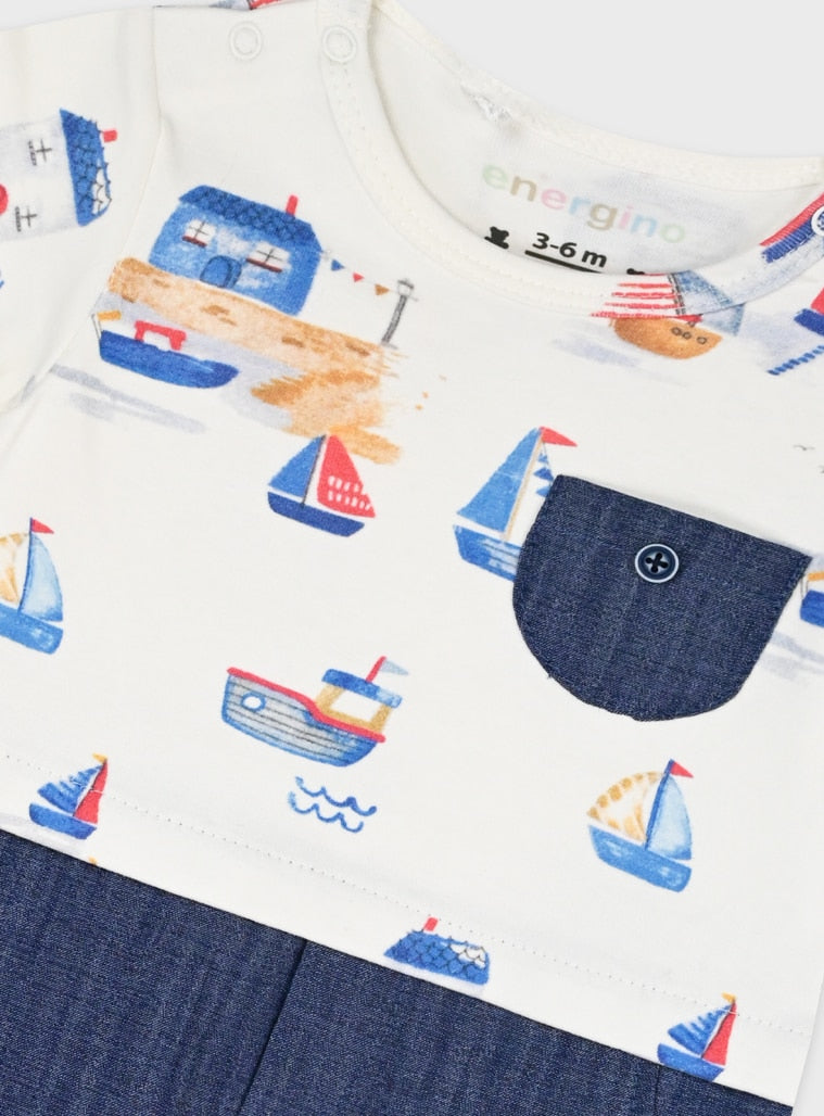 Blue Infant Romper for Boys