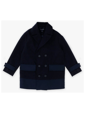 navy coat COAT KHABBAZ