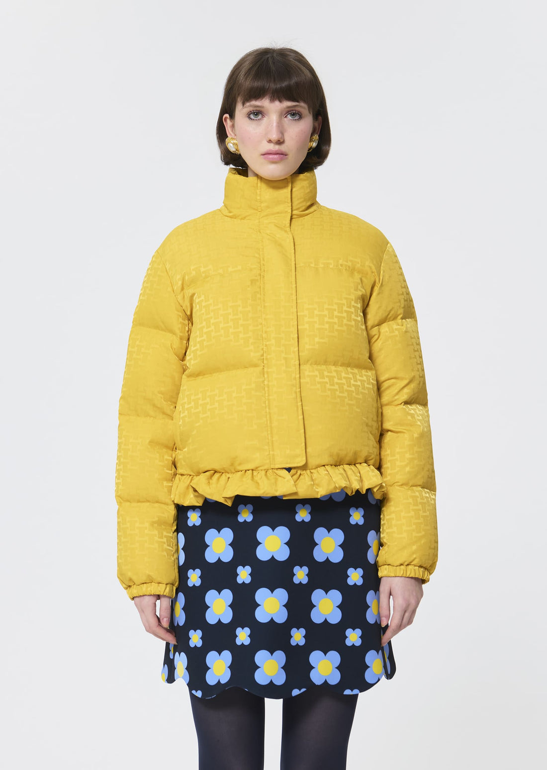 Daniela  lemon yellow down jacket