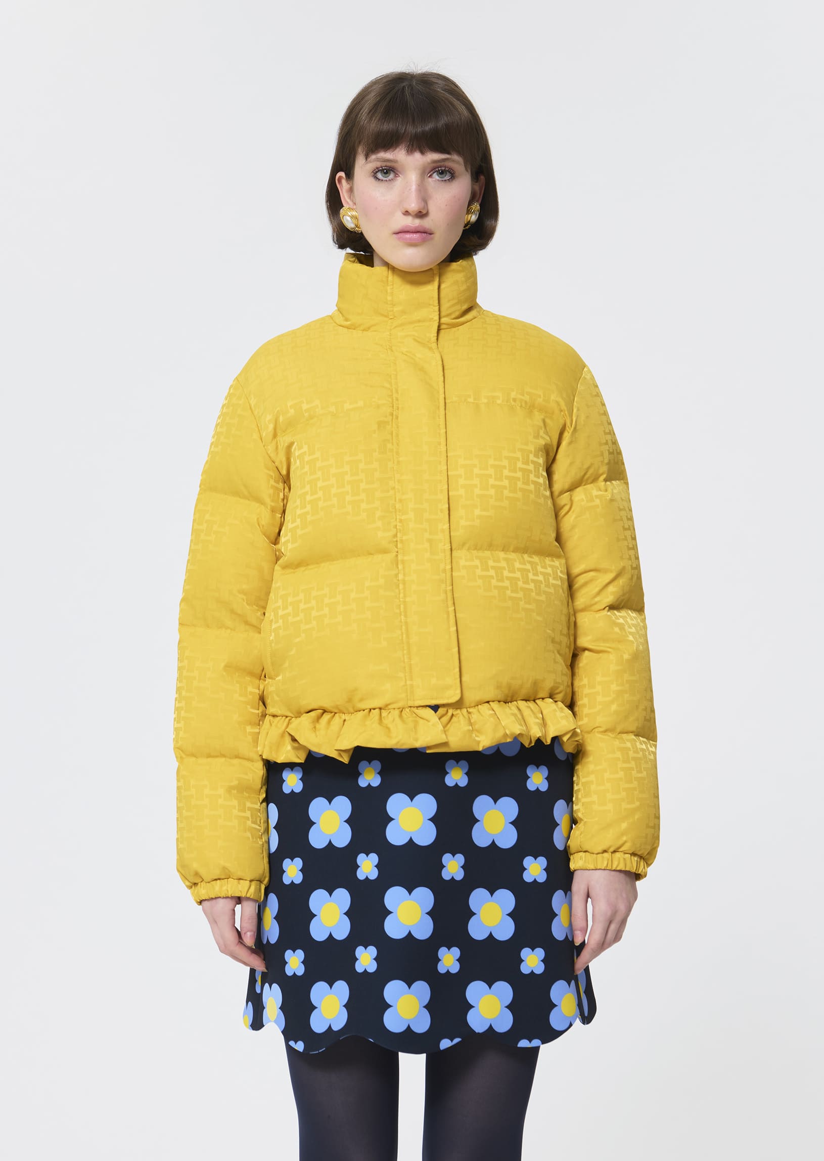 Daniela  lemon yellow down jacket