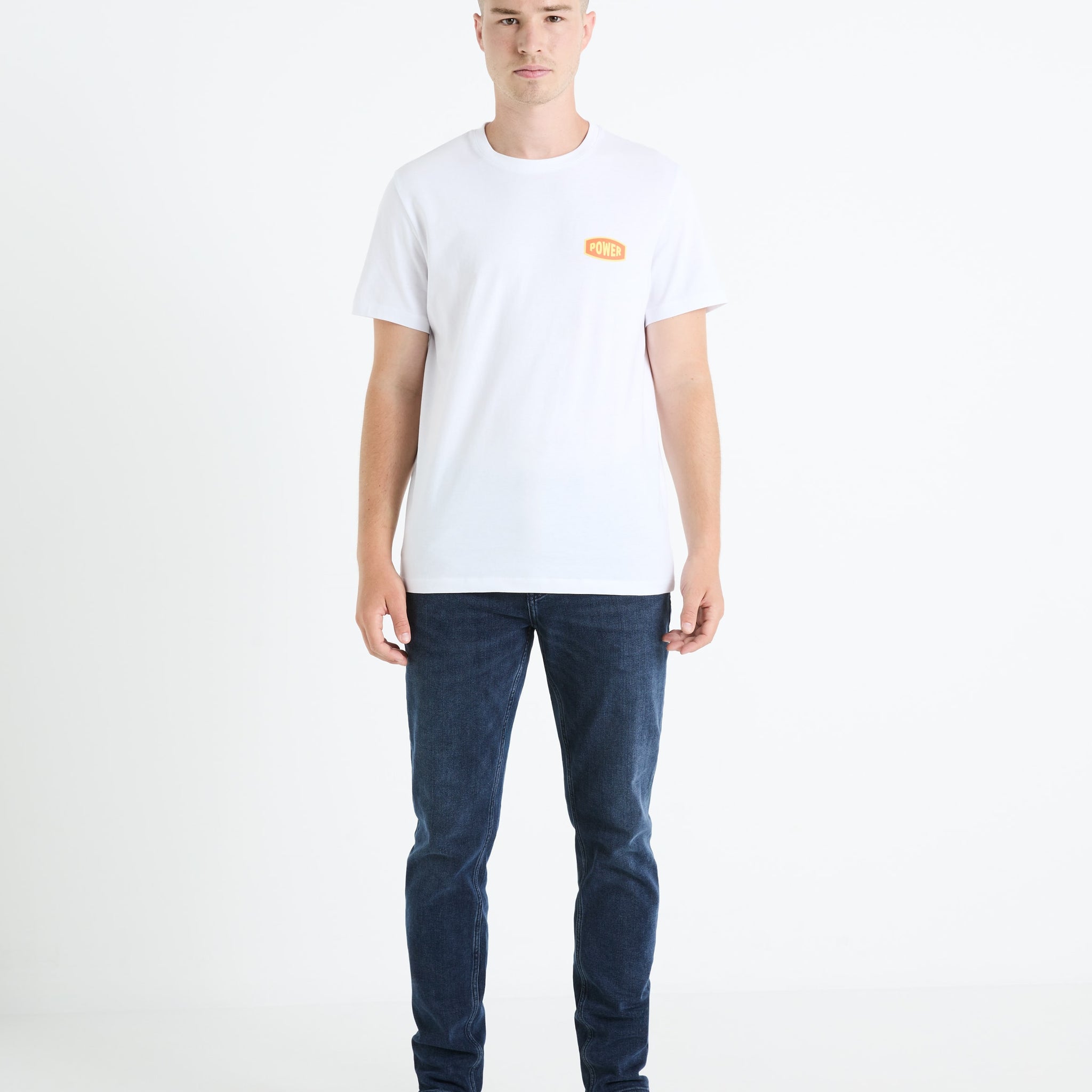 FETEXTO OPTICAL WHITE SS TSHIRT - Celio lebanon