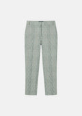trousers in dark green Prince of Wales check