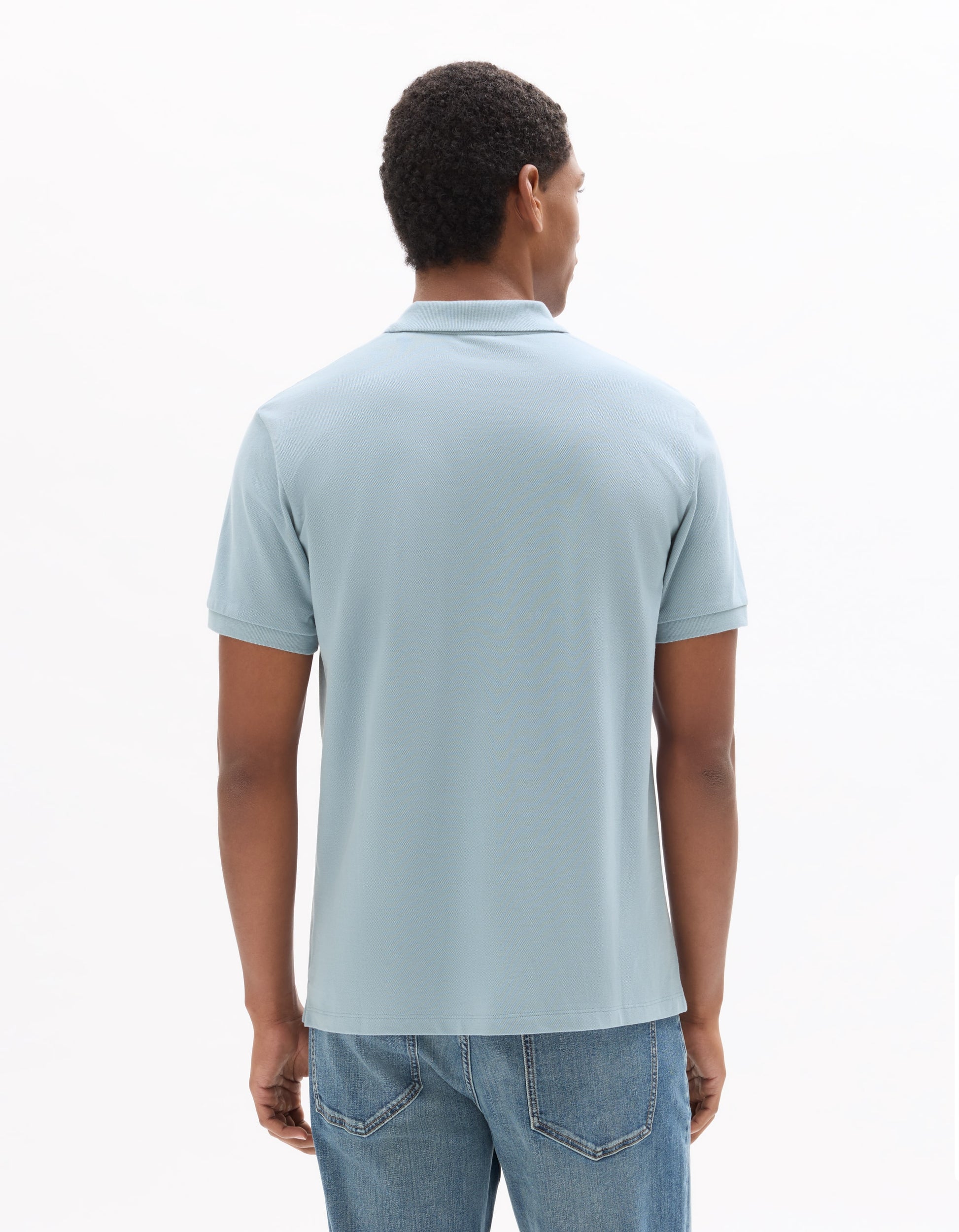 Blue Dusty  Short sleeves Polo for men