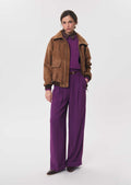 Pia trousers in purple by Tara Jarmon