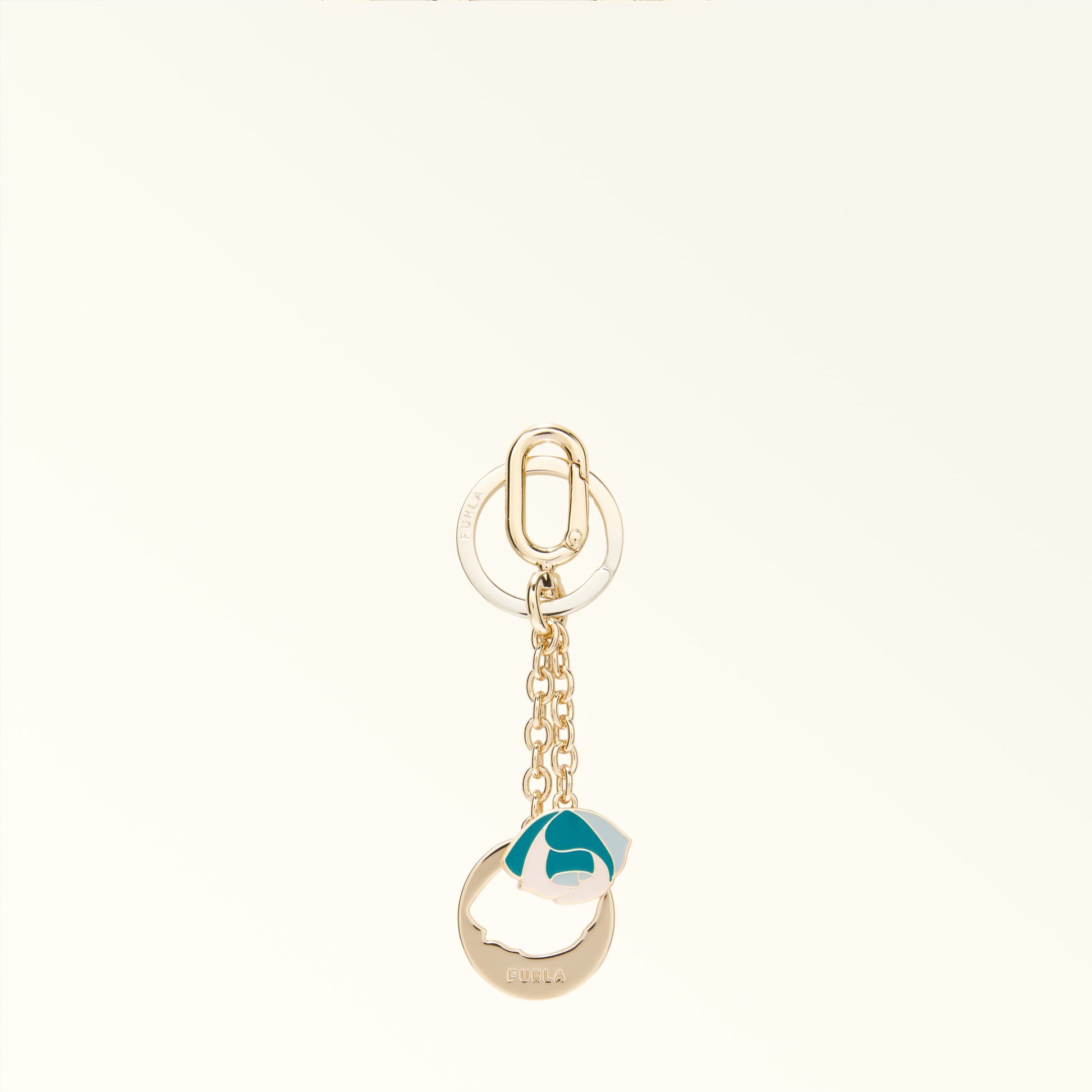 Furla Crystal Keyring Rose in Green - Charms 
