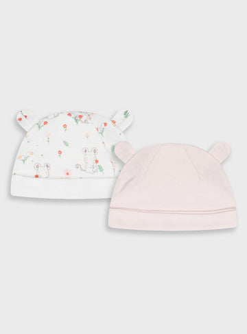 2 PCS INFANT'S SET OF HATS