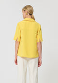 Tony yellow in fluid crepe