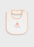 White Infant Bib for Girls