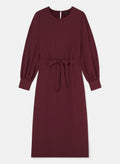 Rossini Burgundy Crepe Dress by Tara Jarmon Lebanon