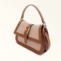 Furla Flow Mini Top Handle in Brown - Bags 