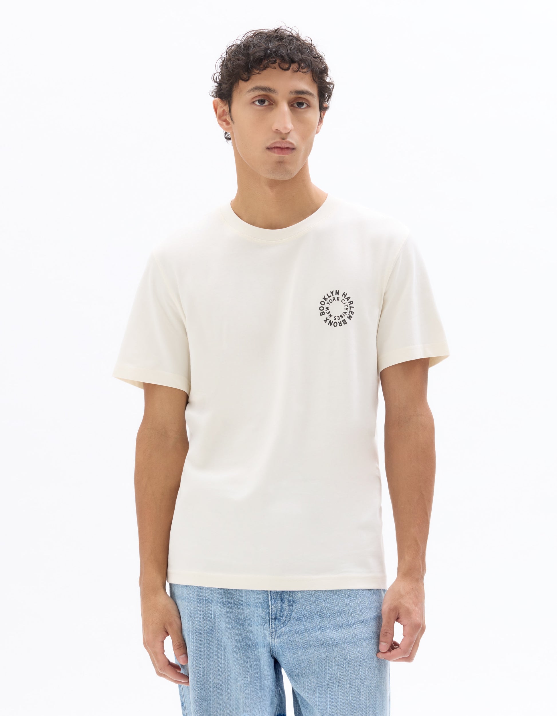 Celio Cotton Short Sleeves Tshirt - White