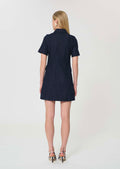 dress in raw denim