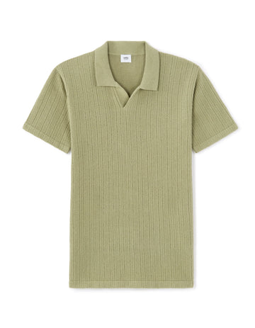 Celio Cotton Blend Short-Sleeved Polo - Green