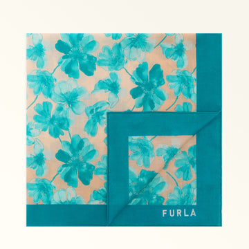 Furla Lea Bandana 60X60 in Blue - Scarves 